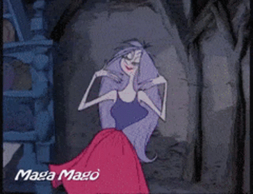 Maga Mago Magician GIF. This 498 x 381 animated GIF is part of our mad madam mim collection. Related themes include dancing, happy. Created by giuliosmall…
