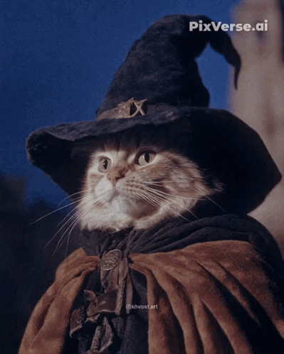 Magic Cat Wizard Cat GIF