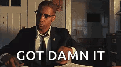 Malcolm X Angry GIF