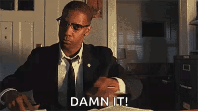 Malcolm X Angry GIF
