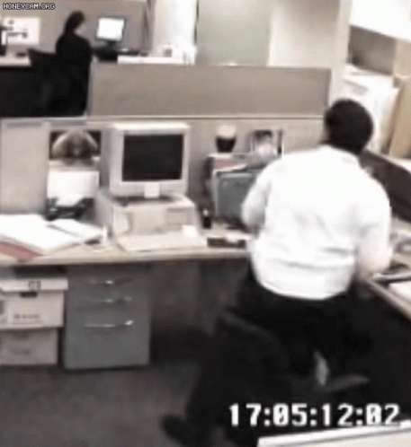 Man Destroys Pc Harold Slikk New GIF