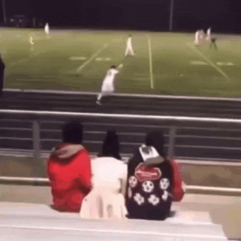 Man Flying Football Funny Moments GIF