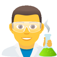Man Scientist People Sticker