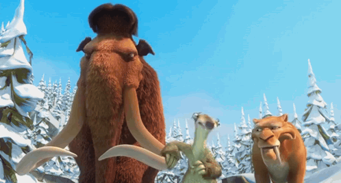 Manny Sid And Diego Ice Age 3 GIF