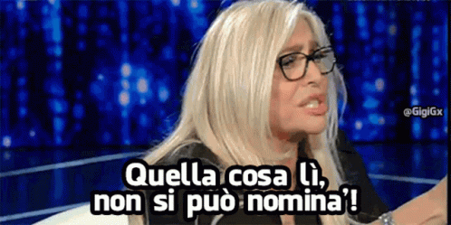 Mara Venier Quella Cosa Non Si Puo Nominare GIF