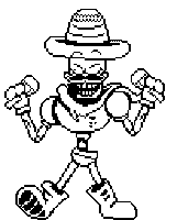 Maracas Sombrero Hat Sticker