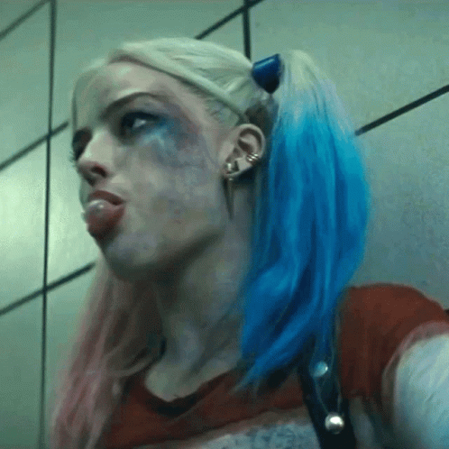 Margot Robbie Chewing Gum GIF