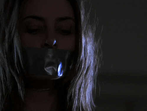 Margot Robbie Gagged GIF