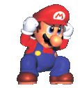 Mario Backwards Long Jump Sticker