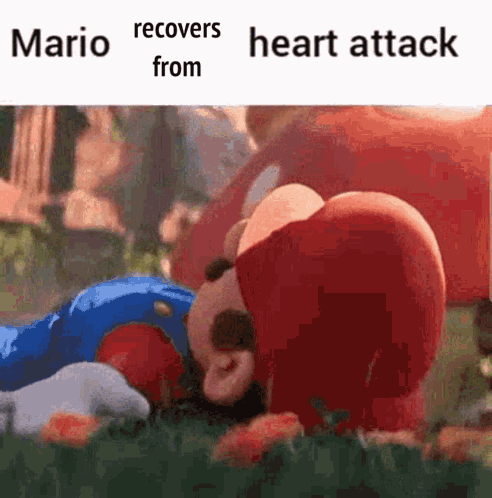 Mario Heart Attack GIF