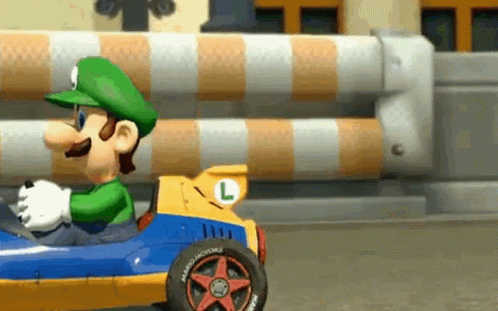 Mario Kart Luigi GIF. This 498 x 311 animated GIF is part of our luigi death stare collection. Related themes include angry, annoyed, death stare. Created…