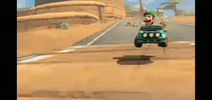 Mario Kart World Luigi GIF. This 428 x 202 animated GIF is part of our luigi death stare collection. Related themes include death stare. Created by…