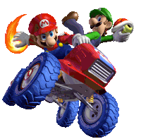 Mario Luigi Sticker