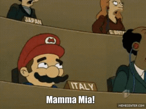Mario Mamma Mia GIF