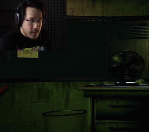 Markiplier Streamer GIF. This 498 x 443 animated GIF is part of our phantom freddy jumpscare collection. Related themes include fnaf, hiding, screaming…