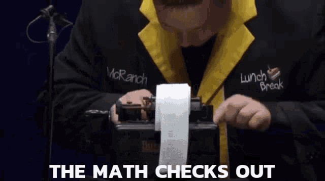 Math Math Checks Out GIF