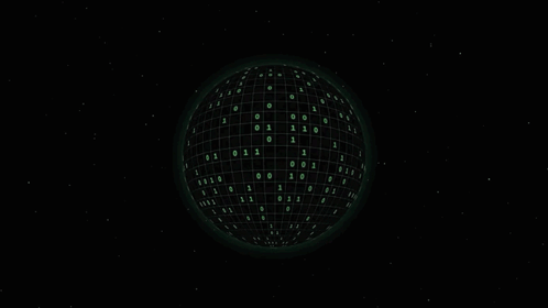 Matrix Art Numbers GIF