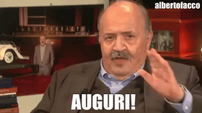 Maurizio Costanzo Auguri Compleanno Buon Natale Buona Pasqua Buon San Valentino GIF