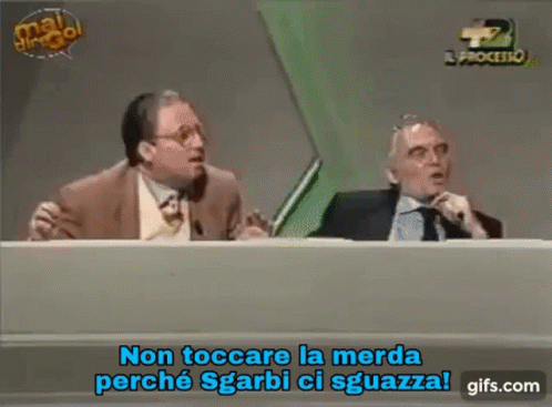 Maurizio Mosca Sgarbi GIF. This 498 x 367 animated GIF is part of our sgarbi collection. Created by MattiaGif92. View the original animation, share it, or…