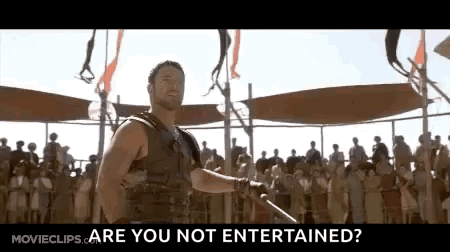 Maximus Entertained GIF