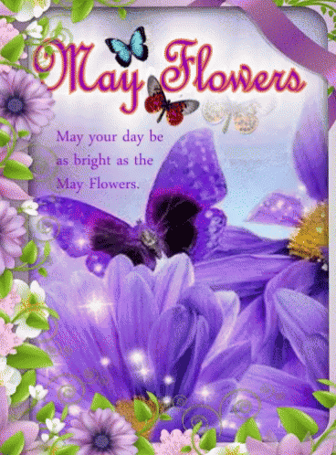 May Day Flowers Happy May Day GIF