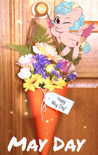 May Day Happy May Day GIF. This 317 x 498 animated GIF is part of our buon 1 maggio collection. Created by CozyGlow66. View the original animation, share…