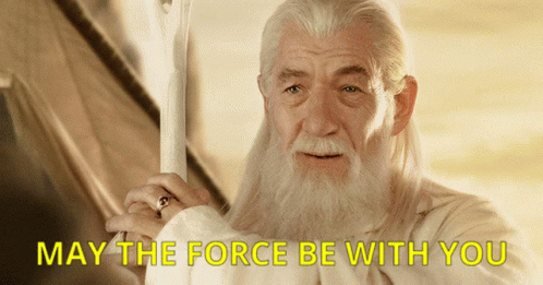 May The Force Be With You Gandalf GIF. This 498 x 261 animated GIF is part of our fuyez pauvres fous collection. Related themes include may the force be…