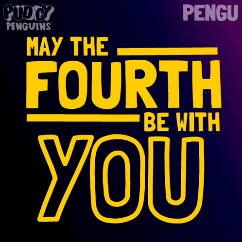 May The Fourth Be With You Penguin GIF. This 498 x 498 animated GIF is part of our may the schwartz be with you collection. Related themes include may the…