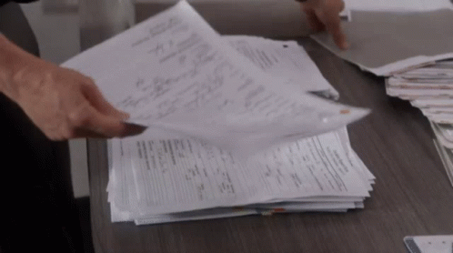 Maya Bishop Paperwork GIF
