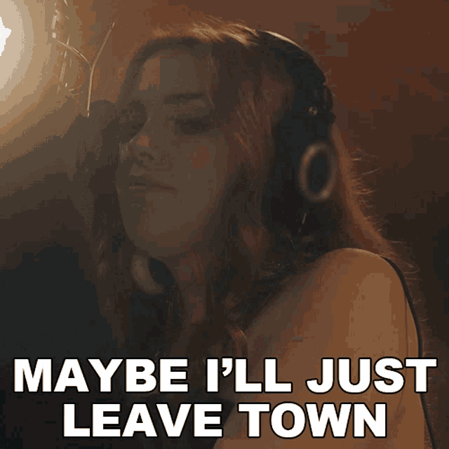 Maybe Ill Just Leave Town Caylee Hammack GIF