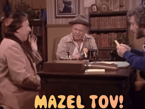 Mazel Tov All In The Family GIF. This 498 x 376 animated GIF is part of our oy vey collection. Related themes include congratulations. Created by Jake2024…