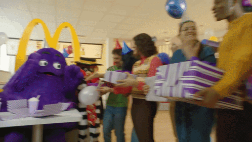 Mcdonalds Grimace GIF. This 498 x 281 animated GIF is part of our grimace mcdonalds collection. Related themes include fast food. Created by masoncarr2244…
