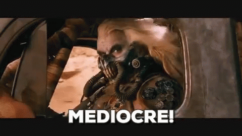 Mediocre Mad Max GIF. This 480 x 270 animated GIF is part of our mad max mediocre collection. Created by RhombusGIF. View the original animation, share it…