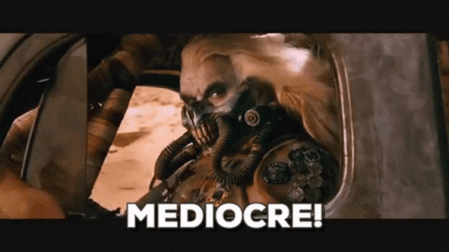 Mediocre Mad Max GIF. This 498 x 280 animated GIF is part of our mad max mediocre collection. Created by Cludox. View the original animation, share it, or…