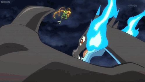Mega Rayquaza Mega Charizard X GIF