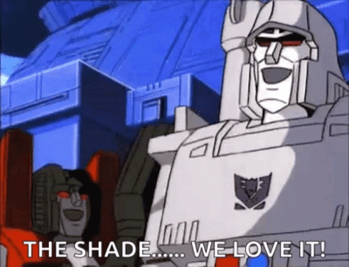Megatron Transformers GIF. This 498 x 382 animated GIF is part of our hahaha no transformers collection. Related themes include funny, laughing…