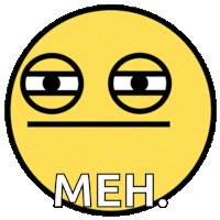Meh Epic Smiley Sticker