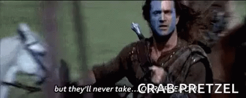 Mel Gibson Braveheart Freedom GIF. This 498 x 199 animated GIF is part of our mel gibson freedom collection. Related themes include freedom, shouting…