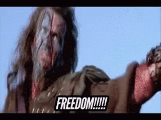 Mel Gibson Freedom GIF. This 320 x 240 animated GIF is part of our mel gibson freedom collection. Related themes include basketball, braveheart, freedom…