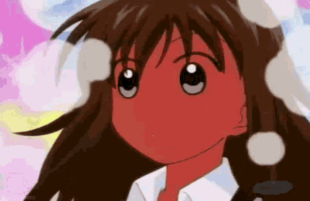 Melting Blushing Anime Girl GIF