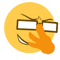 Meme Anime Boy Glasses Sticker