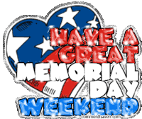 Memorial Weekend Sparkling Sticker