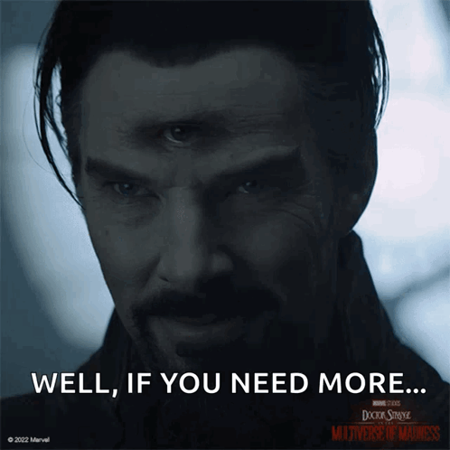 Menacing Dr Stephen Strange GIF