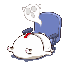 Meowbeo Bored Sticker