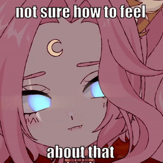 Meowmoonified Pink Hair GIF