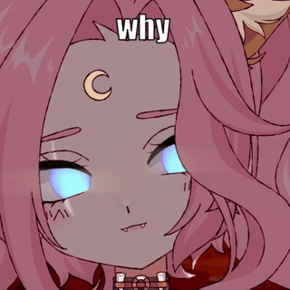 Meowmoonified Pink Hair GIF
