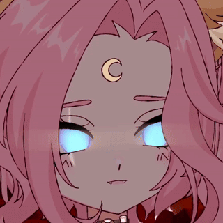 Meowmoonified Pink Hair GIF