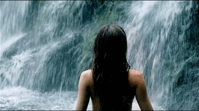 Mermaid Black Hair GIF