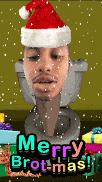 Merry Christmas Brain Rot GIF