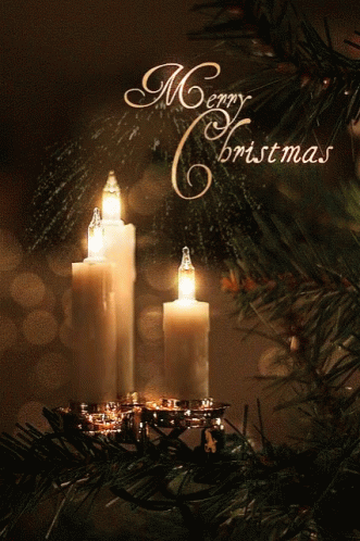 Merry Christmas Christmas Candle GIF